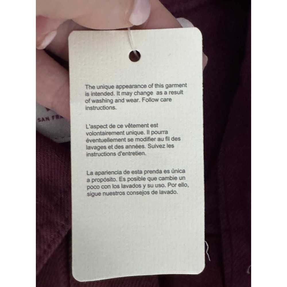 Levi's Women's Burgundy Relaxed Fit Western Button Down - Picture 4 of 10